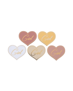 Deco Mesa Confeti Girl Rosa 6 X 5cm Madera ***OFERTA DTO NO ACUMULABLE