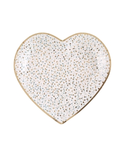 Platos Corazon Boy Verde 22.5 X 20cm Carton ***OFERTA DTO NO ACUMULABLE