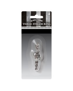 Disfraz Acc: Anillo Esqueleto 3 Dedos