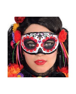 Disfraz Acc: Adults Day Of The Dead Half Mask