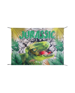 Telon Fondo Dinosaurio 210X150cm Poliester, Saten, Metal Y Cinta 4m ***OFERTA DTO NO ACUMULABLE