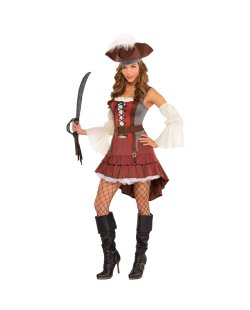Disfraz Adulto Pirata Naufrago Chica Talla M