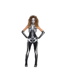 Disfraz Adulto: Mujer Esqueleto Talla L ***OFERTA DTO NO ACUMULABLE