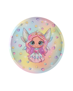 Platos Pequeña Hada 22.5cm Carton ***OFERTA DTO NO ACUMULABLE
