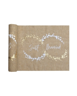 Camino Mesa Just Married Natural 28cm x 3m Algodon ***OFERTA DTO NO ACUMULABLE