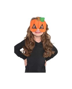 DISFRAZ ACC: MASCARA FELPA CALABAZA