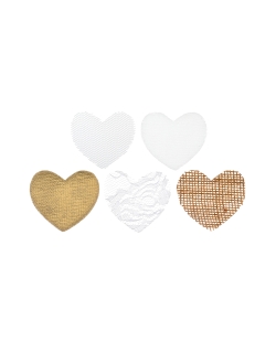 Deco Mesa Confeti Natural 5.5X5cm Yute. Tul Y Algodon ***OFERTA DTO NO ACUMULABLE