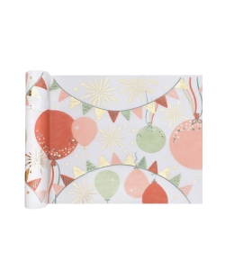 Camino Mesa Cumple Brillante 28cm X 3m Tejido No Tejido Poliester ***OFERTA DTO NO ACUMULABLE