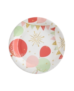Platos Cumple Brillante 22.5cm Carton ***OFERTA DTO NO ACUMULABLE