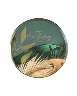 Platos Happy Bday Jungla 22.5cm Carton ***OFERTA DTO NO ACUMULABLE