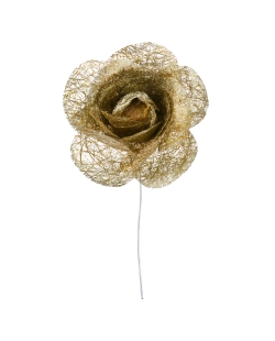 Flor Oro 4X7.5cm Papel Y Metal ***OFERTA DTO NO ACUMULABLE