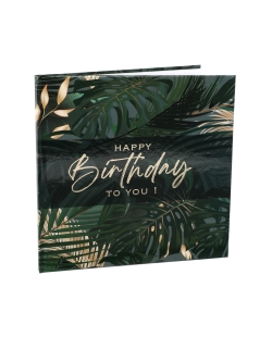Libro Firmas Happy Bday Jungla 24 X 24cm 20Pag. Papel ***OFERTA DTO NO ACUMULABLE