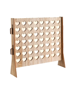 Deco Deseos 3 En Raya Natural 46.5X11X46.5cm Madera ***OFERTA DTO NO ACUMULABLE