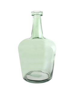 Jarron Diseño Eucalipto 8X14cm Vidrio ***OFERTA DTO NO ACUMULABLE