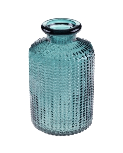 Jarron Azul 6X10cm Vidrio ***OFERTA DTO NO ACUMULABLE