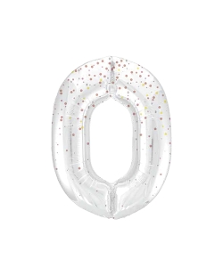 Forma Numero Glitz 0 Oro Rosa Prism. 86cm