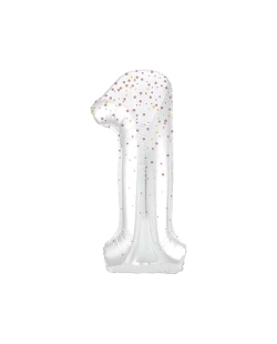 Forma Numero Glitz 1 Oro Rosa Prism. 86cm