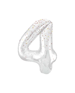 Forma Numero Glitz 4 Oro Rosa Prism. 86cm