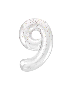 Forma Numero Glitz 9 Oro Rosa Prism. 86cm