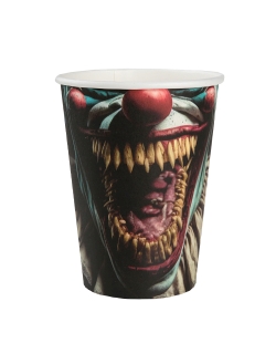 Vasos Payaso Asesino 7.8 X 9.7cm / 27cl Carton ***OFERTA DTO NO ACUMULABLE