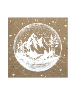 Servilletas Invierno Natural 33X33cm Papel 3 capas ***OFERTA DTO NO ACUMULABLE