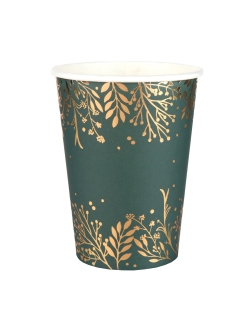 Vasos Invierno Verde 7.8X9.7cm 27cl Carton ***OFERTA DTO NO ACUMULABLE