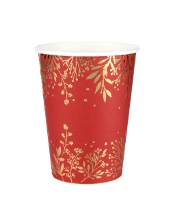 Vasos Invierno Rojo 7.8X9.7cm 27cl Carton ***OFERTA DTO NO ACUMULABLE