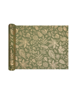 Camino Mesa Otoño Musgo 27cm x 2,5m Crepe Poliester ***OFERTA DTO NO ACUMULABLE