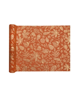 Camino Mesa Otoño Oxido 27cm x 2,5m Crepe Poliester ***OFERTA DTO NO ACUMULABLE