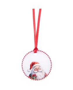 Marcasitio Etiqueta Noel 5cm Carton Y Saten ***OFERTA DTO NO ACUMULABLE
