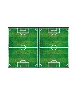 MANTEL PLASTICO 120cm X 180cm FUTBOL PARTY