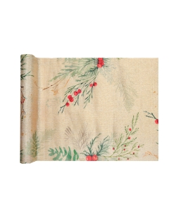 Camino Mesa Ramas 28cm x 2,5m Poliesterlino Lurex ***OFERTA DTO NO ACUMULABLE