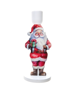 Candelabro Noel 8X19cm Metal Y Madera ***OFERTA DTO NO ACUMULABLE