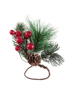 Servilletero Rama Pino 10X16cm Madera Y Plast. ***OFERTA DTO NO ACUMULABLE