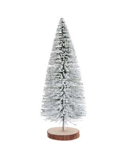 Centro Mesa Pino Blanco 10.5X25cm Madera Y Plast. ***OFERTA DTO NO ACUMULABLE
