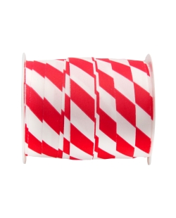 Cinta Rizo Rojo-Blanco 10mm x 10m polipropileno ***OFERTA DTO NO ACUMULABLE