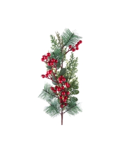 Decoracion Rama Bayas 16X60cm Plast. ***OFERTA DTO NO ACUMULABLE
