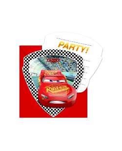 Invitacion Forma y sobres Cars 3 ***OFERTA DTO NO ACUMULABLE  