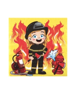 Servilletas Bomberos 33 X 33cm Papel, 3 Capas ***OFERTA DTO NO ACUMULABLE