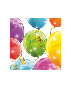 Servilletas 33 x 33cm Globos