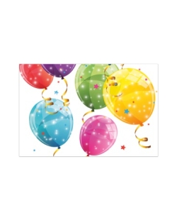 Mantel Plastico 120X180cm Sparkling Balloons