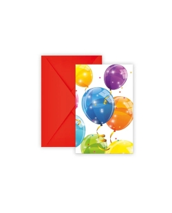 Invitaciones Globos
