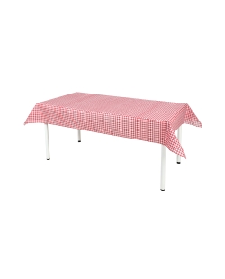 Mantel Vichy Rojo 120cm x 5m Tela No Tejido Polipropileno Opaco 80G ***OFERTA DTO NO ACUMULABLE