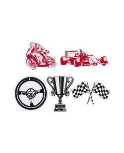 Deco Mesa Confeti Formula 1, 4 X 5 Y 6 X 3.3cm Madera ***OFERTA DTO NO ACUMULABLE