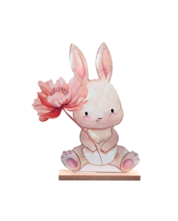 Centro Mesa Conejito 17 X 4 X 20cm Madera ***OFERTA DTO NO ACUMULABLE