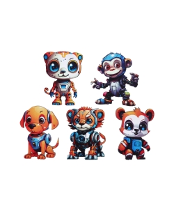 Deco Mesa Confeti Patrulleros 4.4 X 6 Y 5.4 X 6cm madera ***OFERTA DTO NO ACUMULABLE