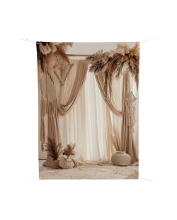 Fondo Pared 150 X 210cm & Cinta, Poliester, Metal Y Saten ***OFERTA DTO NO ACUMULABLE