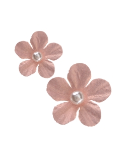 Flor Melocoton Peq. 2.3 X 2.1 &amp; 1.5 X 1.6cm Poliester Y Plastico ***OFERTA DTO NO ACUMULABLE