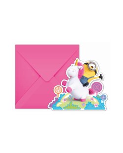 Invitaciones Forma Minion ***OFERTA DTO NO ACUMULABLE  