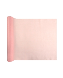 Camino Mesa Rosa 36cm x 5m Poliester Muselina ***OFERTA DTO NO ACUMULABLE